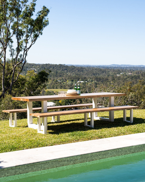Naples Dining Bench 2m White