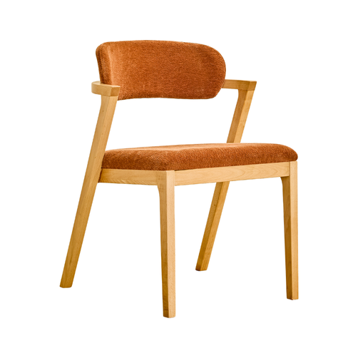 Henderson Fabric Dining Chair Rust