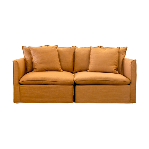 Charlie 2 Seater Modular Lounge Rust