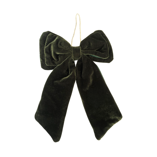 Christmas Forest Green Bow