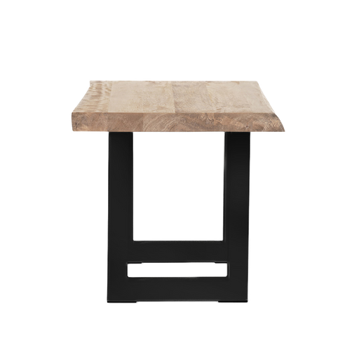 Naples Square Lamp Table 60cm Black