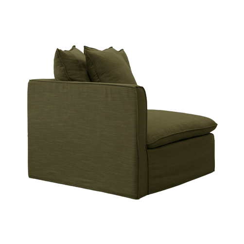 Charlie LH Modular Lounge Piece Green