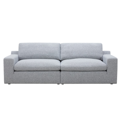 Claudia Dark Grey Fabric 2 Seater Modular Lounge