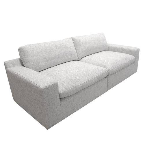 Claudia Light Grey Fabric Modular 2 Seater Lounge