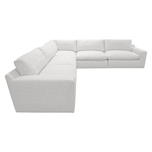 Claudia Light Grey Fabric Modular Corner Lounge