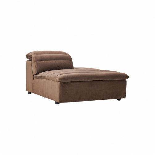 Rovella RH Chaise Lounge Modular Piece Chocolate Brown