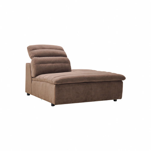 Rovella RH Chaise Lounge Modular Piece Chocolate Brown