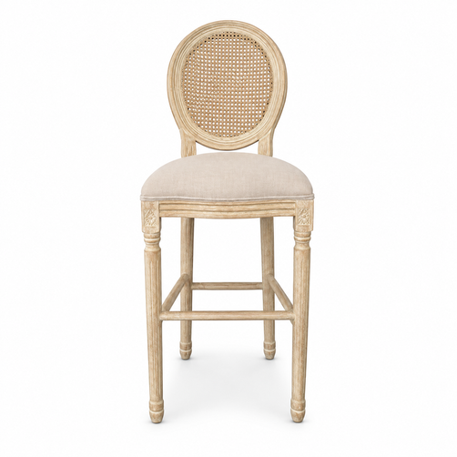 Hamptons Oval Back Stool 75cm