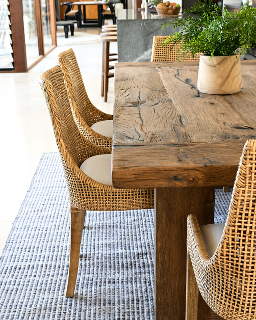 Cleveland Brown Rattan Dining Chair