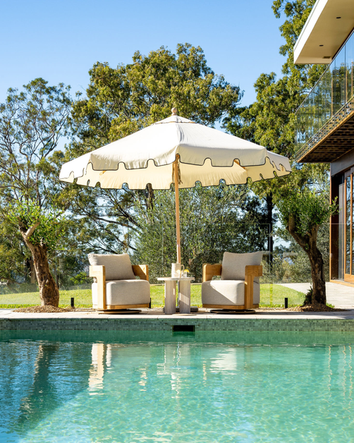Seville Scalloped Outdoor Umbrella