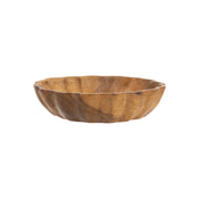 Orlena Fluted Teak Bowl 20cm
