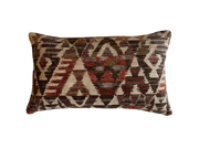 Kilim Cushion 30x50cm Chocolate with Feather Fill