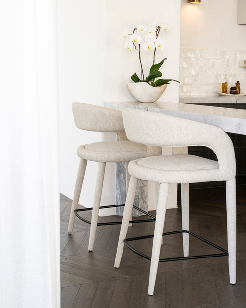 Arlo Counter Stool Natural Fabric