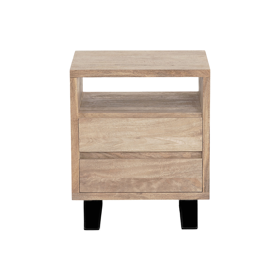 Naples Bedside Table Black