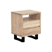 Naples Bedside Table Black
