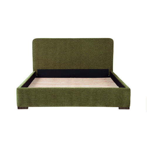Taro King Bed Green Fabric