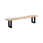 Naples Dining Bench 2m Black
