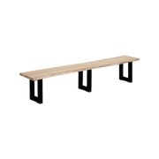 Naples Dining Bench 2.4m Black