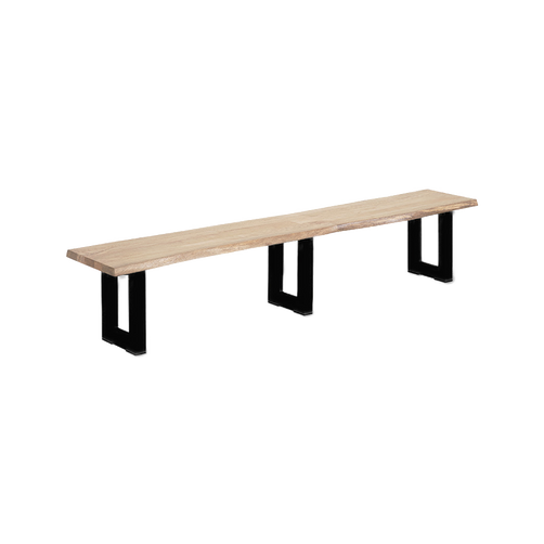 Naples Dining Bench 2.4m Black