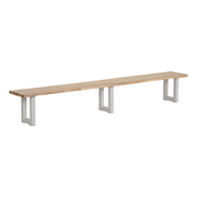 Naples Dining Bench 3m White