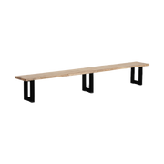 Naples Dining Bench 3m Black