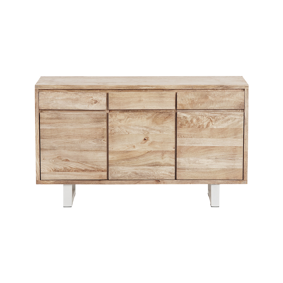 Naples 3 Door 3 Drawer Buffet White