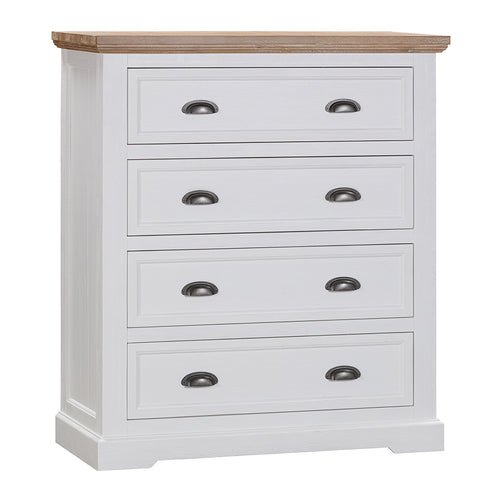 Clementine Two Toned Chest 4 drawers