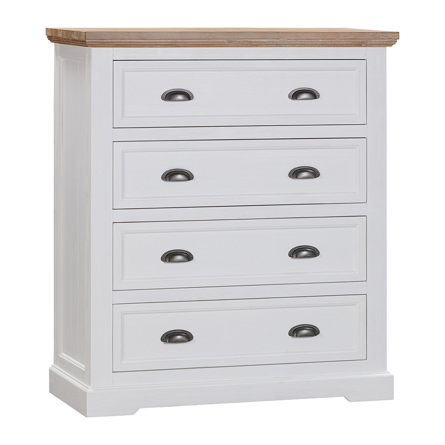 Clementine Two Toned Chest 4 drawers