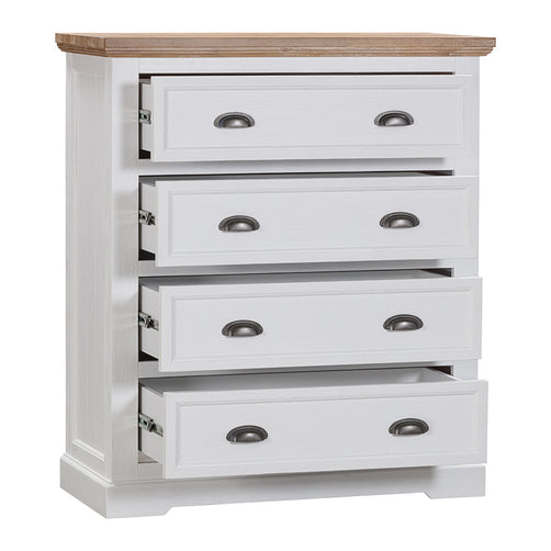 Clementine Two Toned Chest 4 drawers