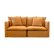 Charlie 2 Seater Modular Lounge Rust