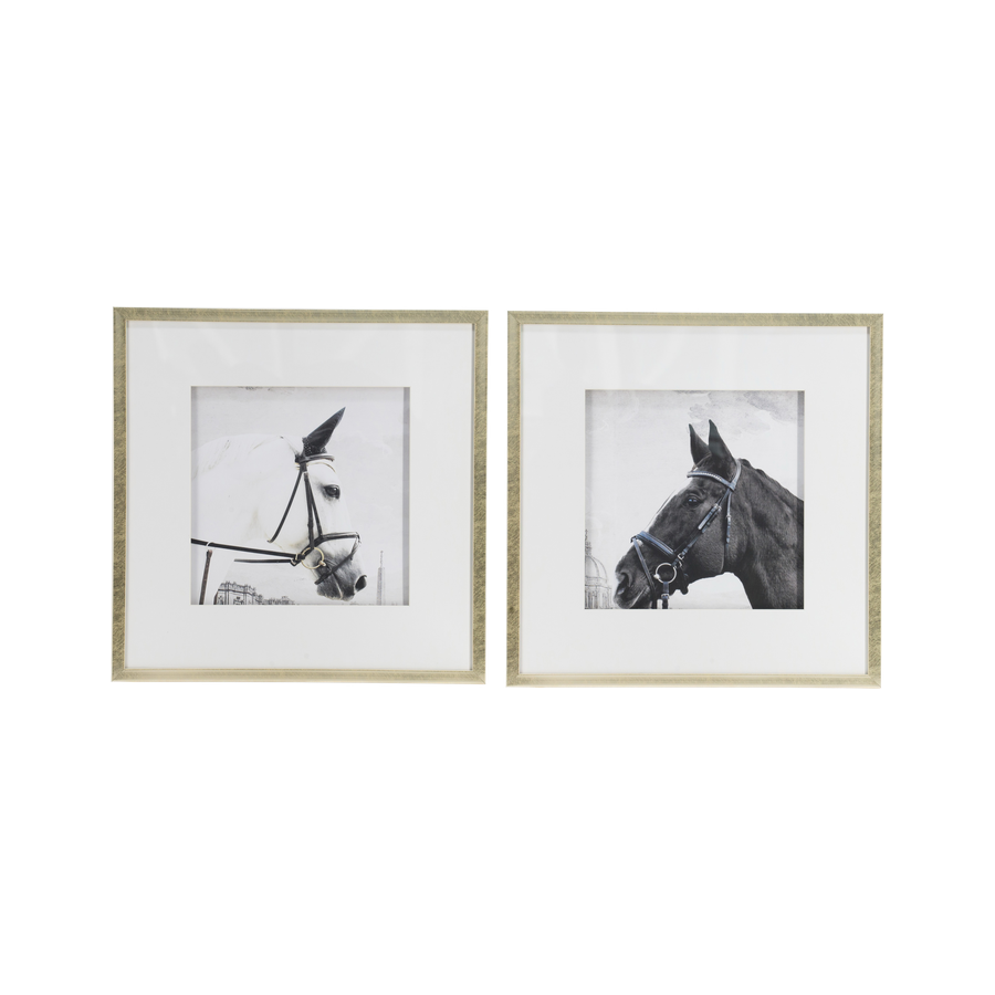 Horse Head Wall Art S/2