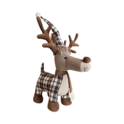 Plaid Raindeer Decor Plush