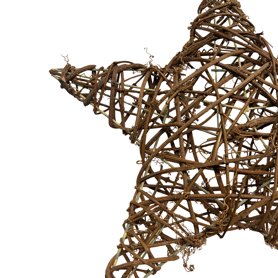 Rattan Star Ornament