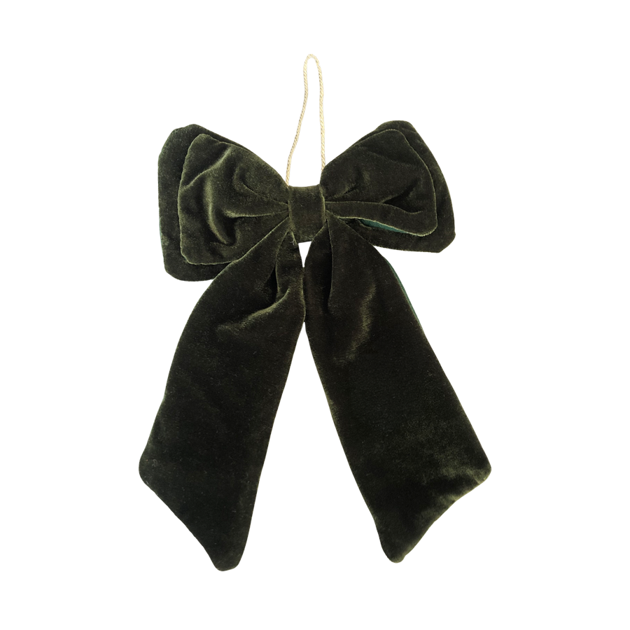 Christmas Forest Green Bow