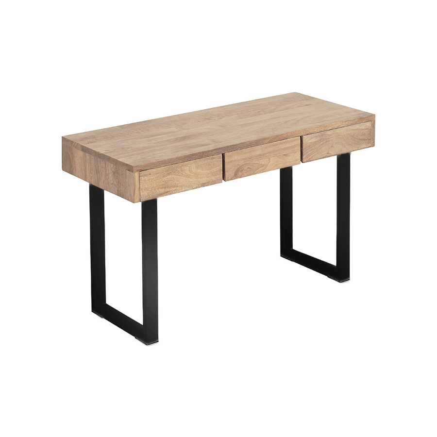 Naples 3 Drawers Hall Table Black