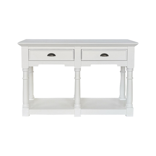 Northville Hamptons Hall Table 1.2m 2 Drawer White