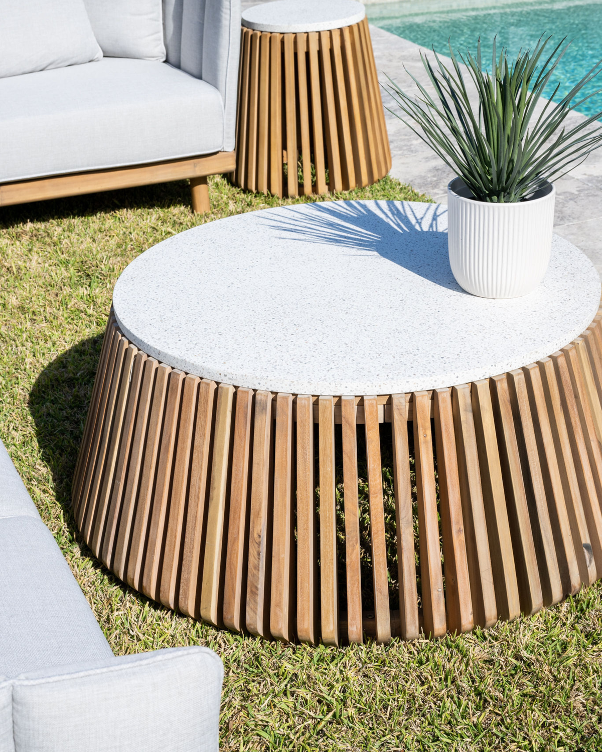 Hyam Round Marble Coffee Table