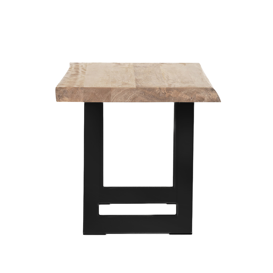 Naples Square Lamp Table 60cm Black