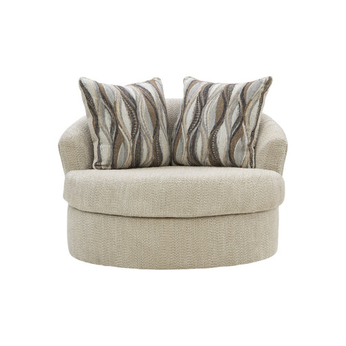 Calvaro Swivel Chair Oatmeal