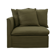 Charlie LH Modular Lounge Piece Green