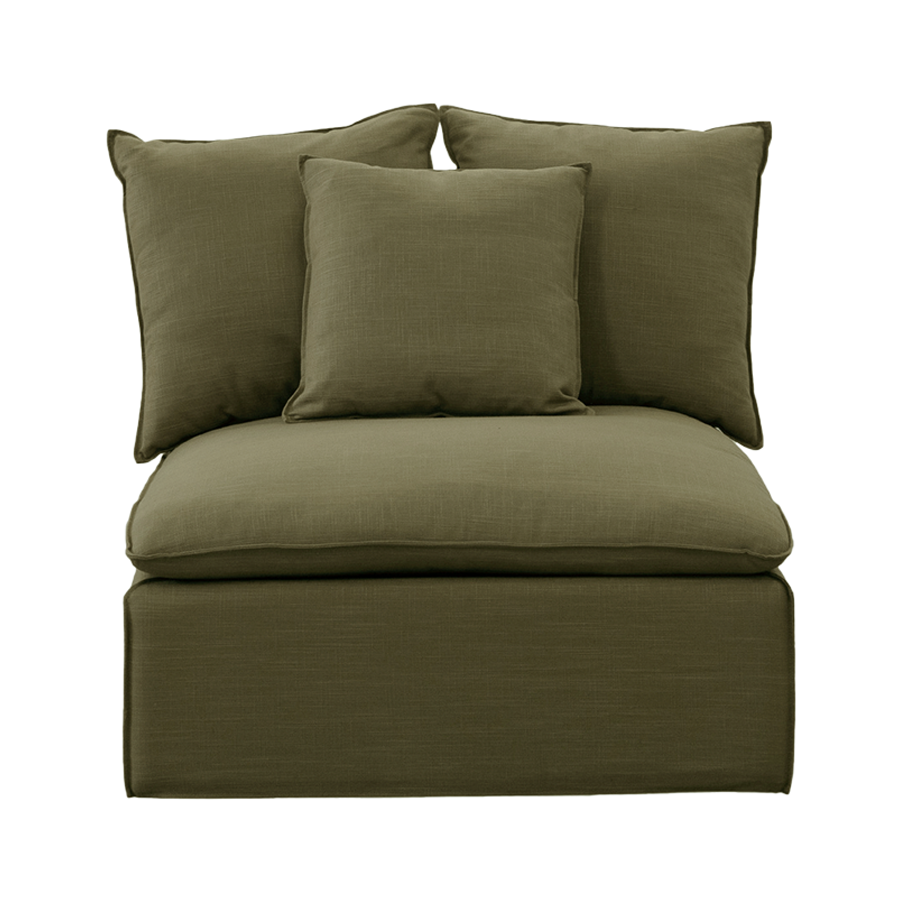 Charlie Armless Modular Piece Green