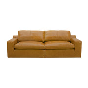 Claudia Caramel Leather 2 Seater Modular