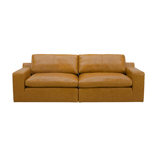 Claudia Caramel Leather 2 Seater Modular