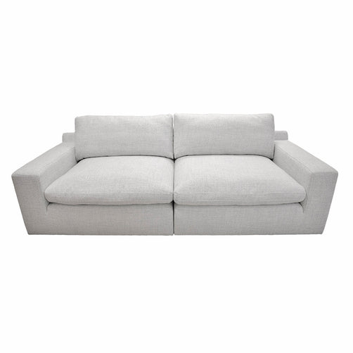 Claudia Light Grey Fabric Modular 2 Seater Lounge