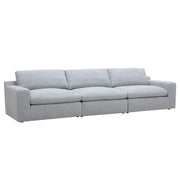 Claudia Dark Grey Fabric 3 Seater Modular Lounge