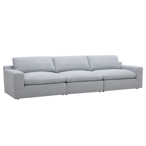 Claudia Dark Grey Fabric 3 Seater Modular Lounge
