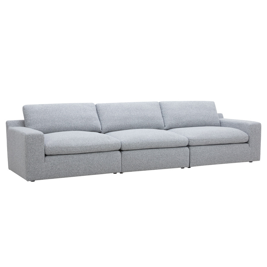 Claudia Dark Grey Fabric 3 Seater Modular Lounge