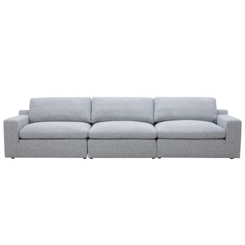 Claudia Dark Grey Fabric 3 Seater Modular Lounge