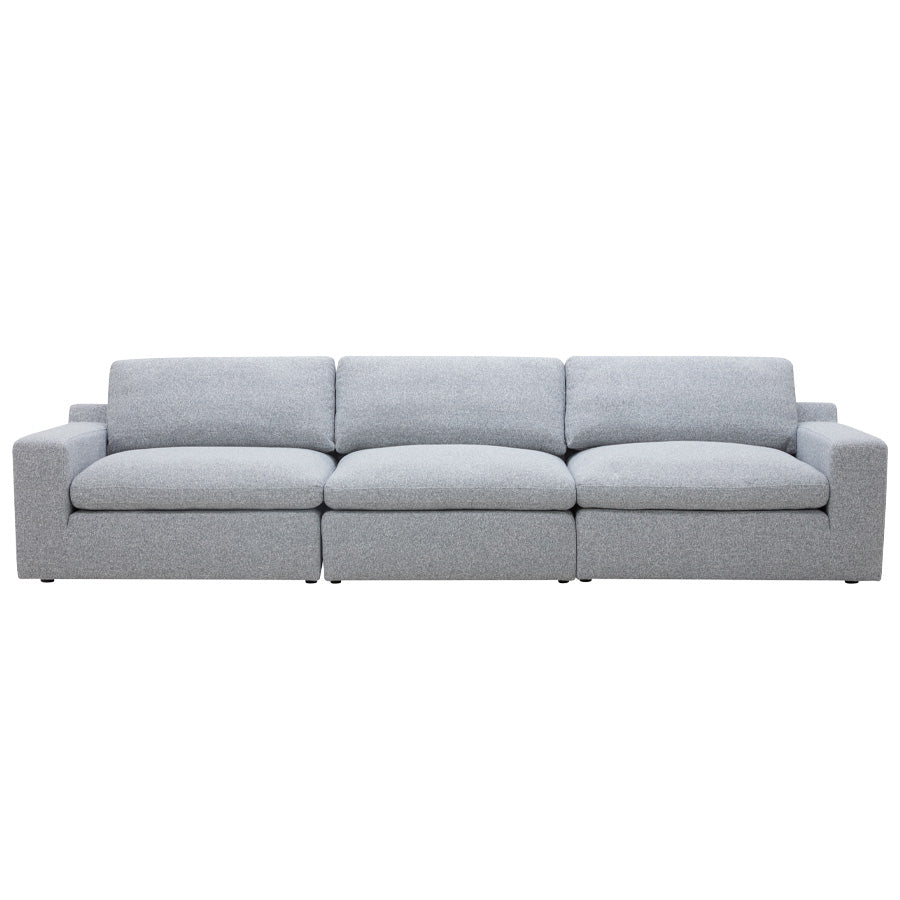 Claudia Dark Grey Fabric 3 Seater Modular Lounge