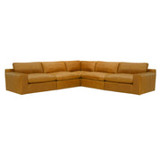 Claudia Caramel Leather Modular Corner Lounge